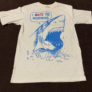 COPY - White and Blue I Ate The Morning Kids Size 16 T-Shirt